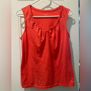 Lands’ End Tank Top, Size S (6-8), Peach Coral, Like New!